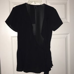 Black Wrap Top